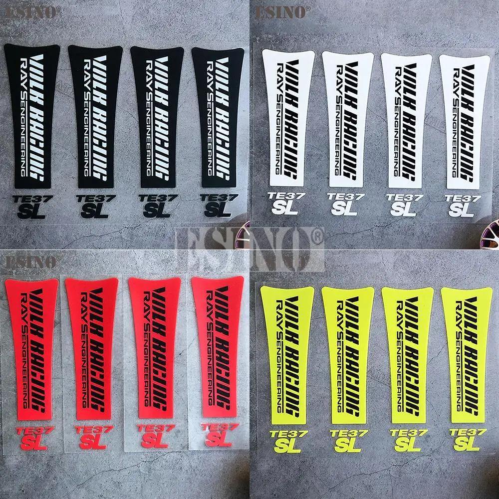 4 X Car Styling Cerchione Decorativo Vinile Adesivo Serie Accessori Auto Decalcomanie Per Volk Racing Te37 Tokyo Time Attack