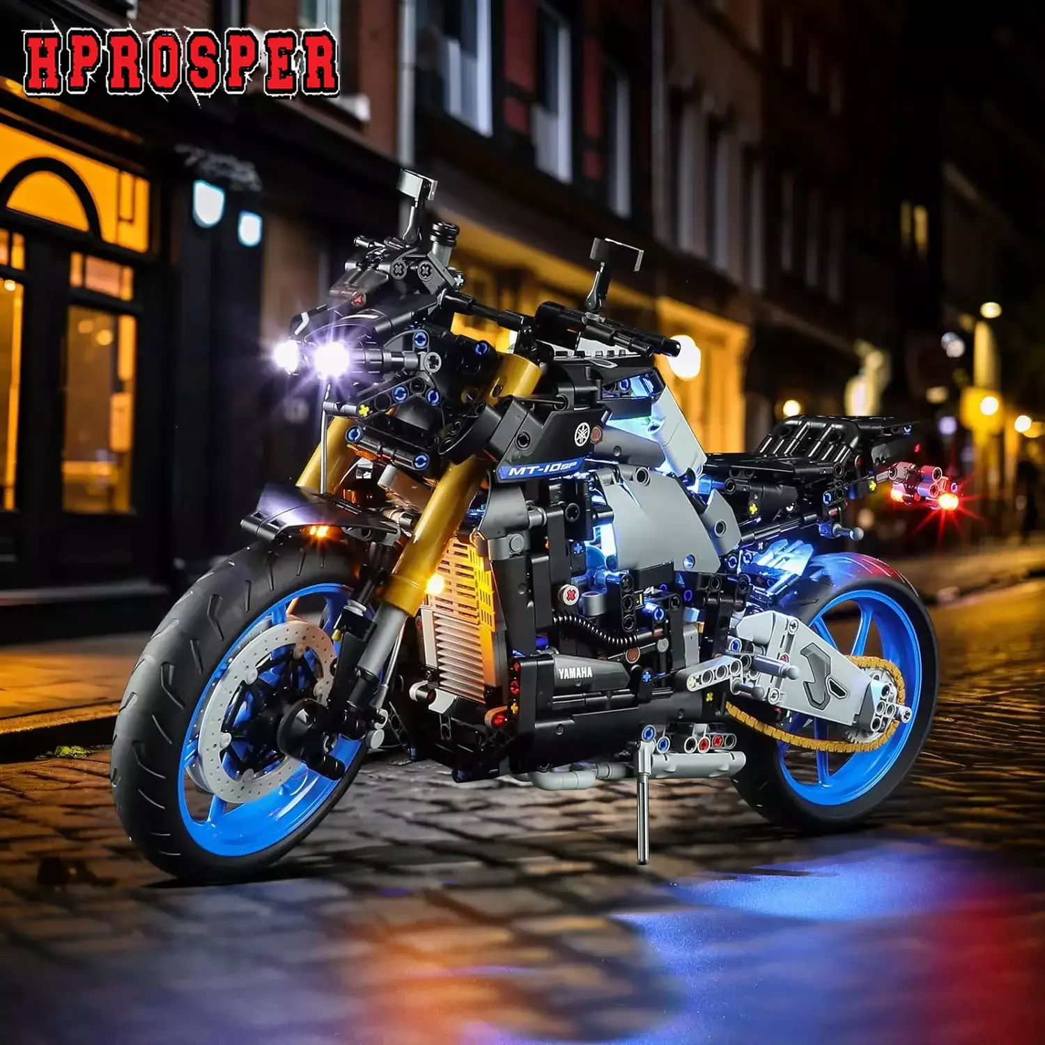 Hprosper 5V Led Light Per 42159 Technic Yamaha Mt-10 Sp Lampada Decorativa Per Moto (Non Includere Set Di Blocchi Lego)
