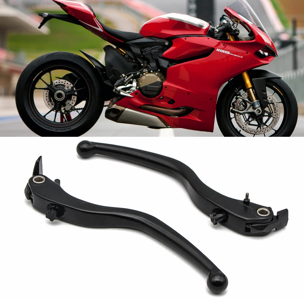 Per Ducati 848/Evo S4Rs 749 999/S/R 1098 1198/S/R Panigale M1100/S/Evo Monster 1200/S/R Leve Frizione Freno Moto Nere