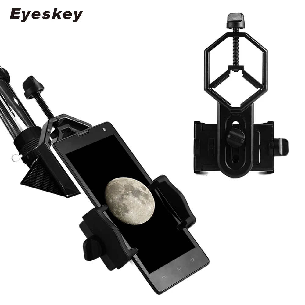 Eyekey Universal Cell Phone Adapter Clip Mount Binoculare Monoculare Cannocchiale Telescopio Supporto Oculare Diametro: 25-48Mm