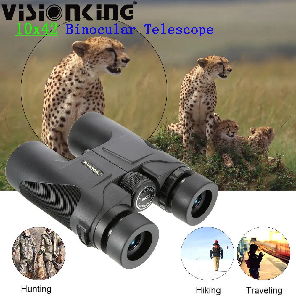 Visionking Binocolo Da Campeggio Da Caccia A Lungo Raggio 10X42 Bak-4 Fmc Impermeabile Potente Telescopio Prismaticos De Caza Binoculare