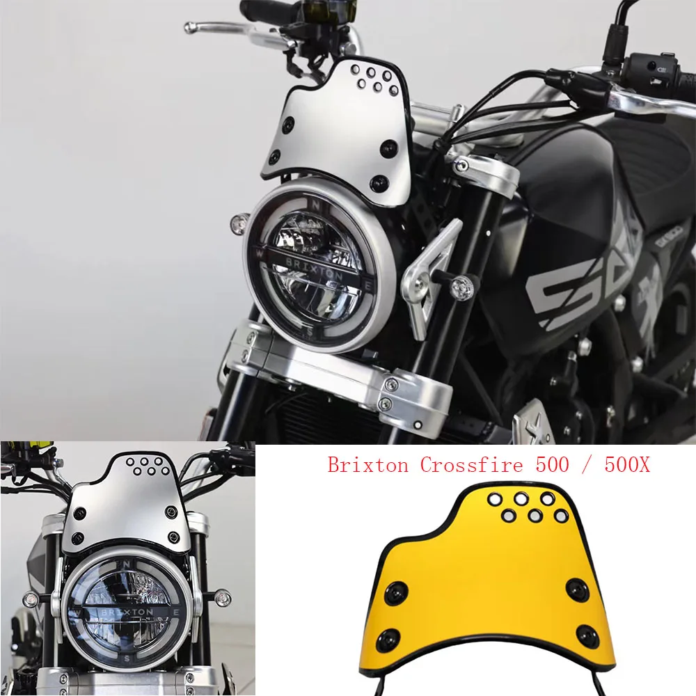 Accessori Moto Fit Crossfire 500 Parabrezza Stile Retrò Richiedi Brixton Crossfire 500 / 500 X / 500 Xc Crossfire 500 N