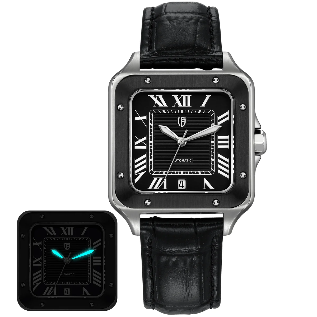 Berny Tank Automatic Men Watch Luxury Dress Watches Miyota 8215 Orologio Da Polso Meccanico Ar Sapphire Luminous 10Atm Swiming Watches