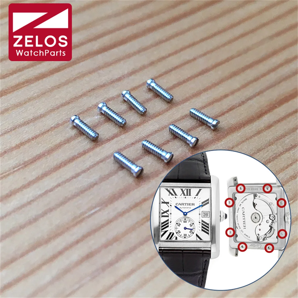 Guarda Le Viti Del Coperchio Posteriore Per L'Orologio Da Uomo Cartier Tank Mc Small Seconds 34.3 X44Mm