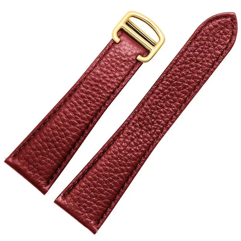 Cinturino Per Orologio In Pelle Pcavo Litchi Per Cartier Tank London Solo Series Wsta0029 Wsta0030 Cinturino In Pelle 22Mm 23Mm Uomo E Donna