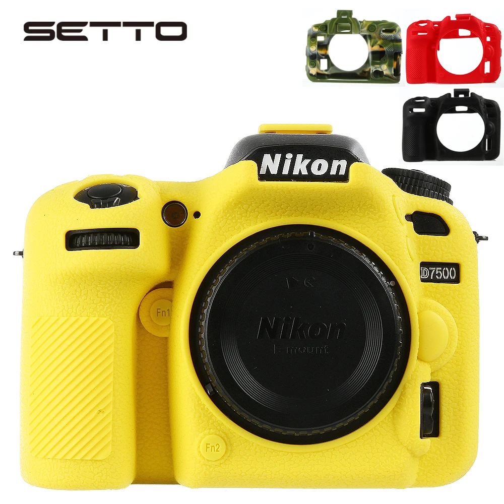 Setto Custodia Protettiva Per Fotocamera In Morbida Gomma Siliconica D7500 Per Custodia Protettiva Per Fotocamera Nikon D7500 Dslr
