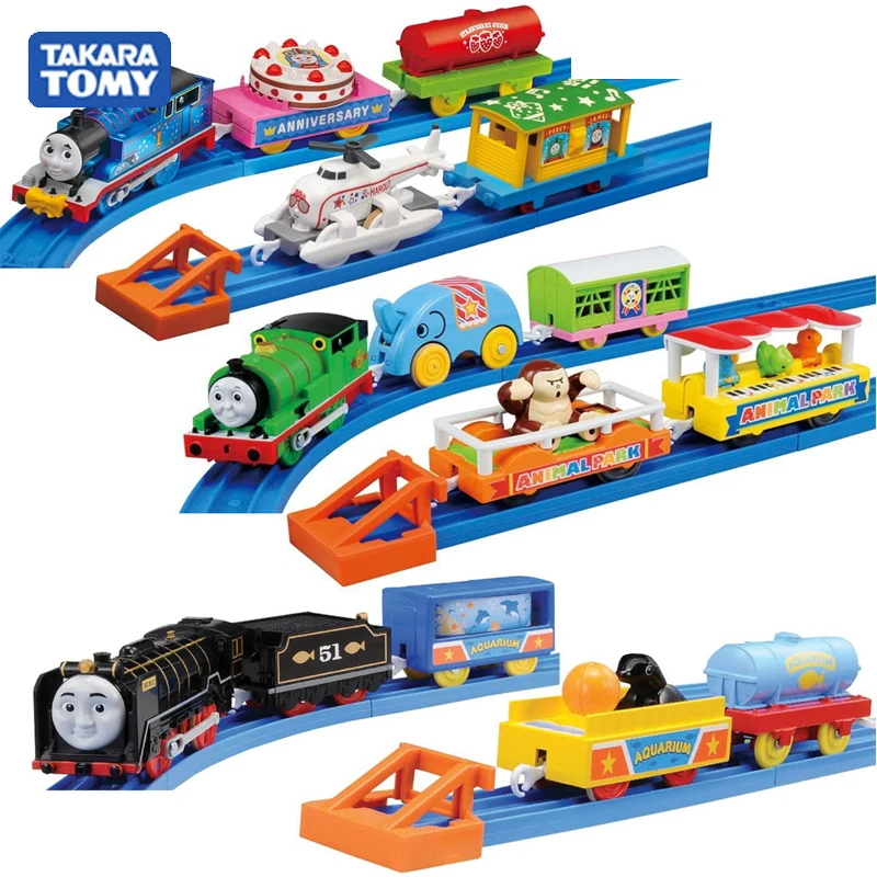 Original Tomica Train Set Thomas And Friends Railway Train Playset Bradley Hiro Education Kid Boy Toys For Children Birthday Gift