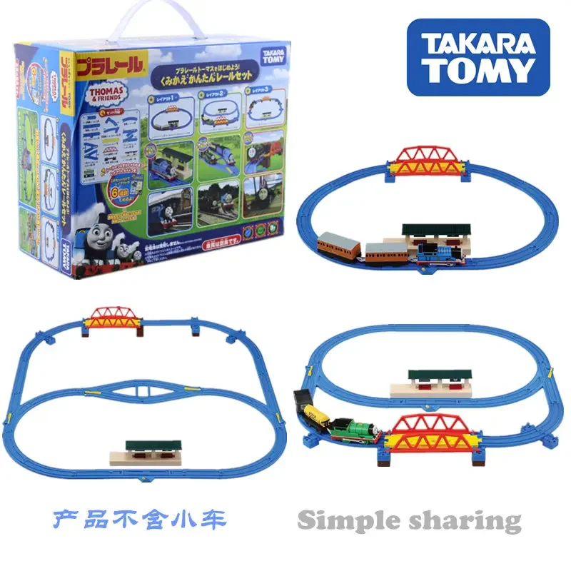 Takara Tomy Plarail Thoma & Friends Ricombinant Easy Rail Set The Tank Engine Railway Train Locomotiva Motorizzata Model Toy