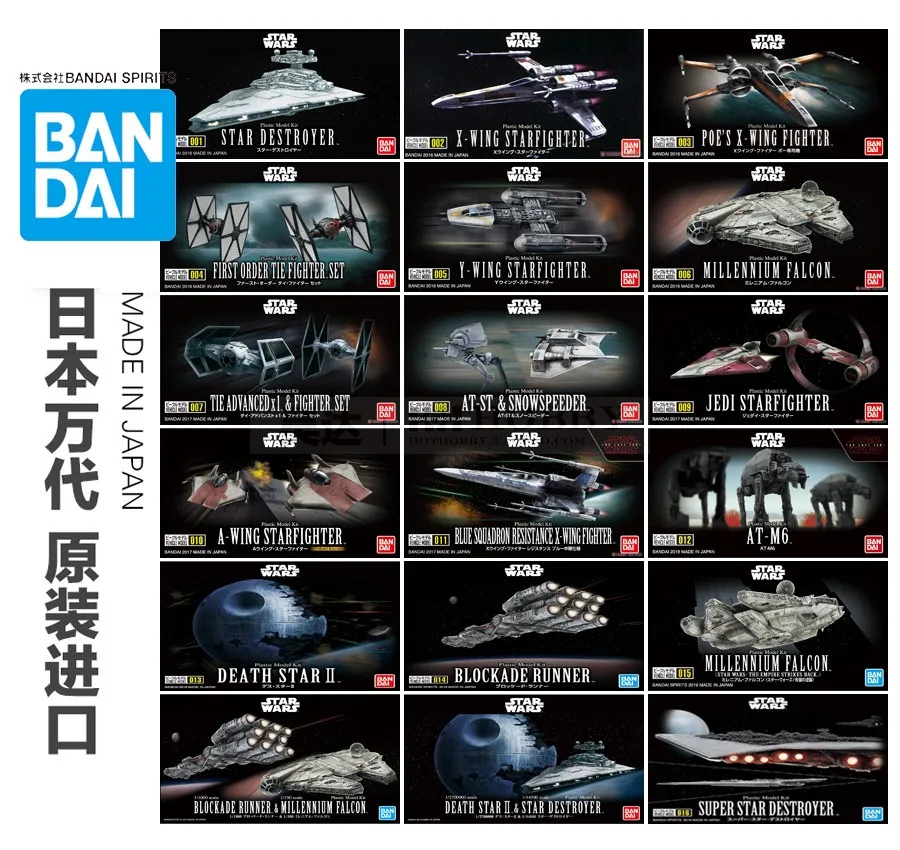 Bandai Star Wars Modello Di Veicolo A-Wing Star Fighter 008 At-St E Snowspeeder Collection Action Figure Per I Fan Regalo Di Festa