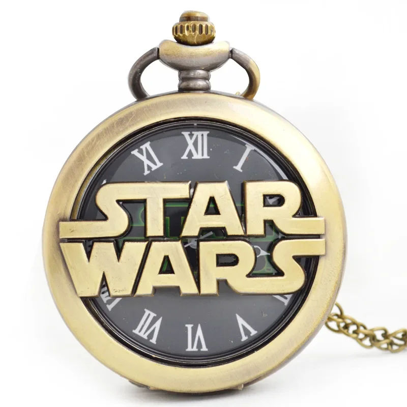 Y Star Wars Cartoon Pocket Watch Quartz Retro Flip Animation Orologio Periferico Giocattoli Anime Per Ragazzi Collezione Regalo Di Compleanno