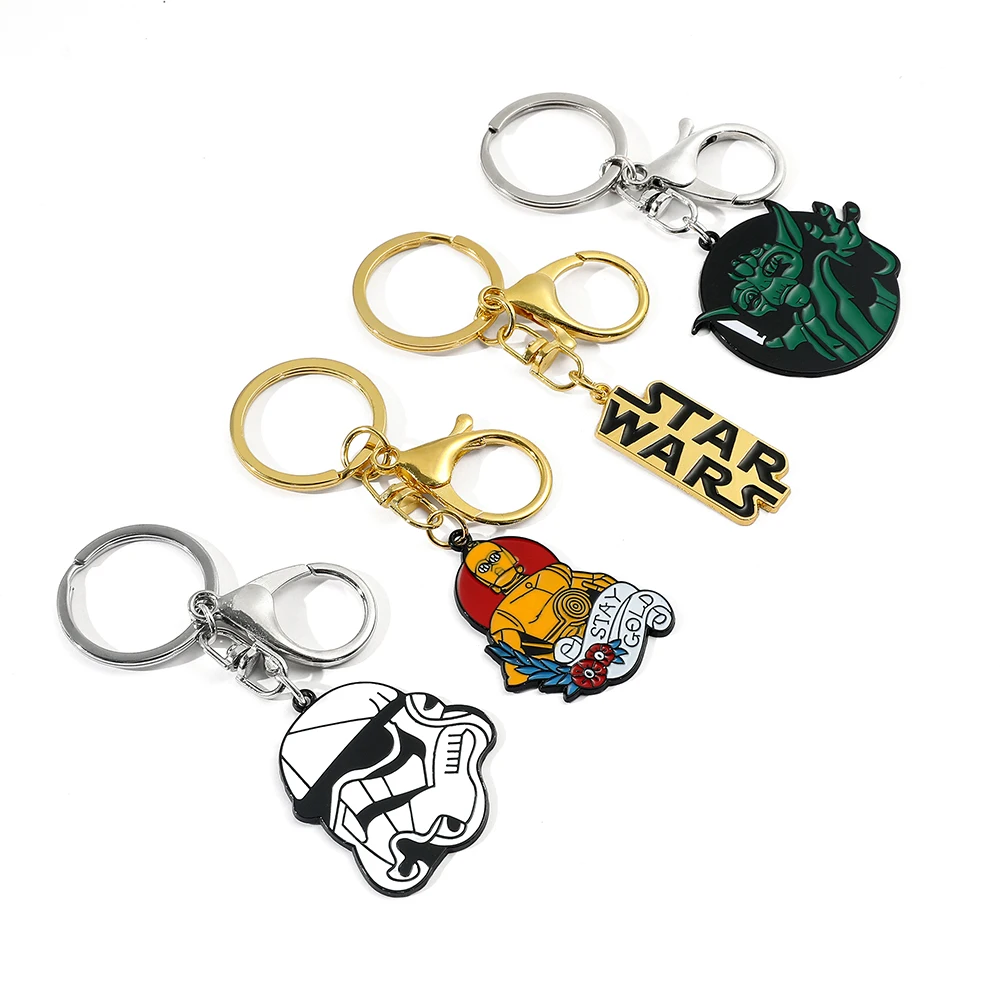 Portachiavi Star Wars Imperial Stormtrooper Master Yoda Ciondolo In Metallo Portachiavi Zaino Per Auto Portachiavi Decorazione Accessori Regali