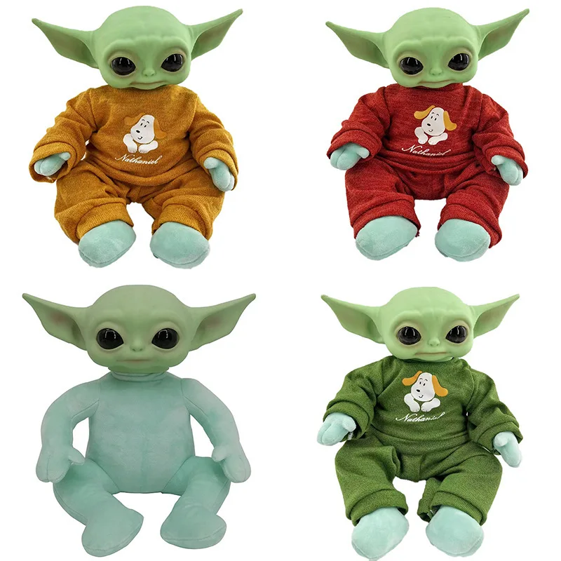 Disney Star Wars Baby Yoda Wear Clothes Peluche Doll Action Figure Anime Toy Yoda Toy Gifts
