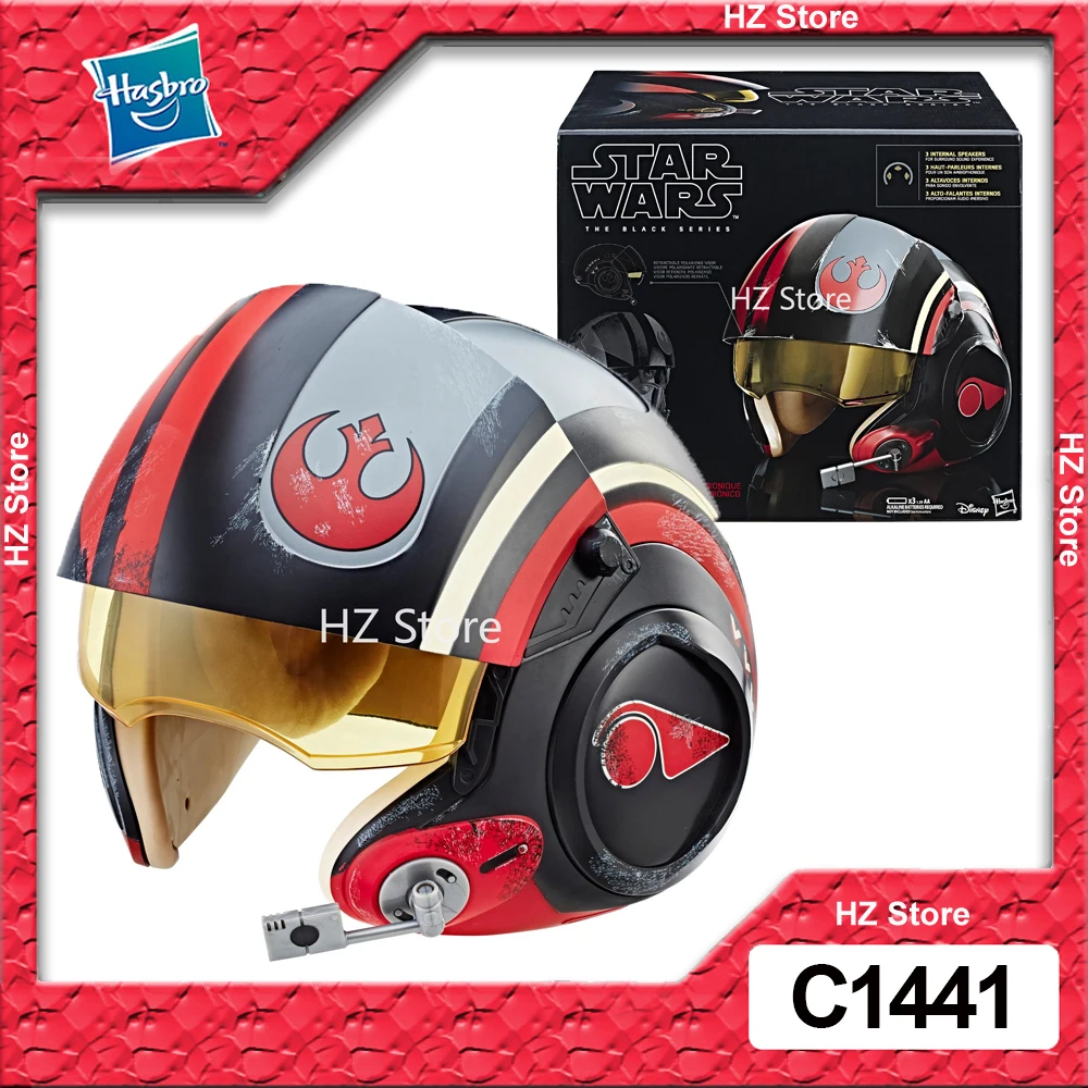 Y Star Wars Casco The Black Series Poe Dameron Electronic X-Wing Pilot Halloween Cosplay Casco Compleanno Regalo Di Natale C1441