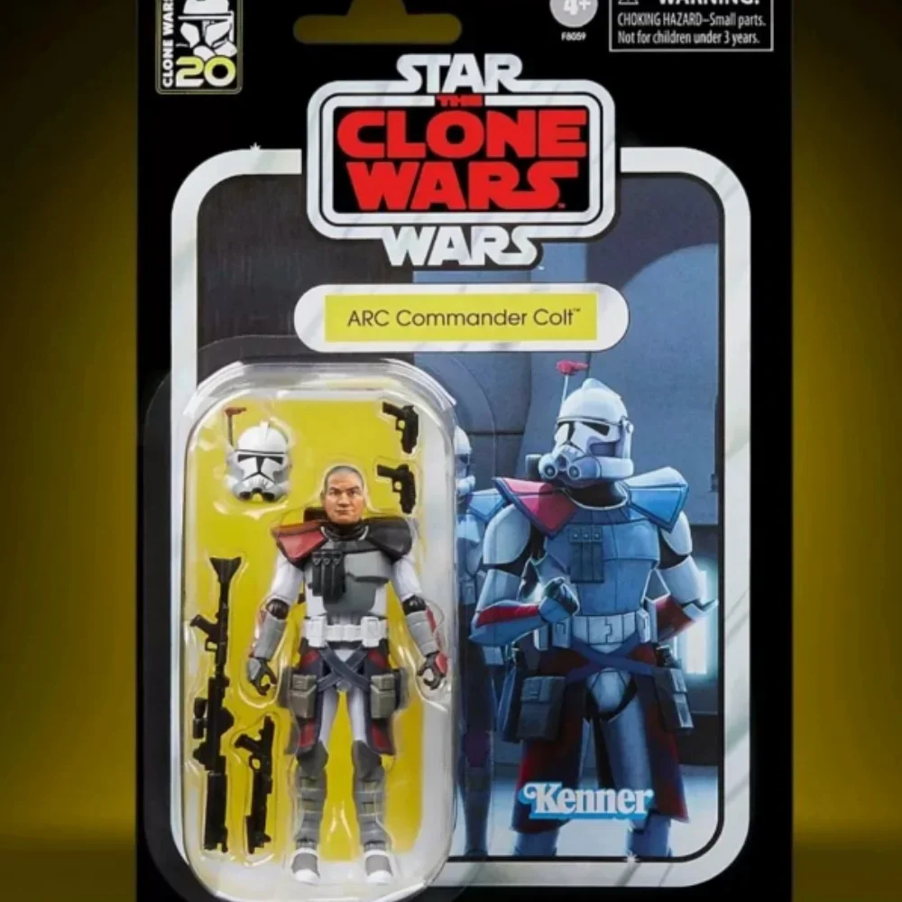 Nuovo Stock Star Wars Strappo 1/18 3.75 Pollici Arco Mobile Clone Commander Colt Colt Knuckle Mobile Home Office Decorazione Regalo