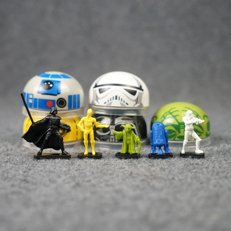 Star Wars Mini Figure Gashapon Capsule Toy Stormtrooper R2-D2 C-3Po Yoda Model Collection