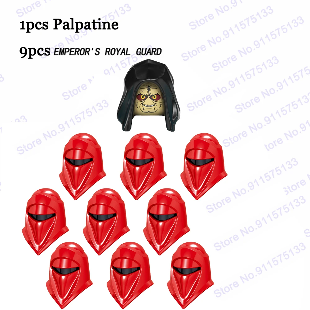 10 Pz Dark Force Darth Sidious Imperatore Palpatine Con Guardia Reale Assemblare Blocchi Di Costruzione Mattoni Stella Action Figure Giocattoli Di Gue