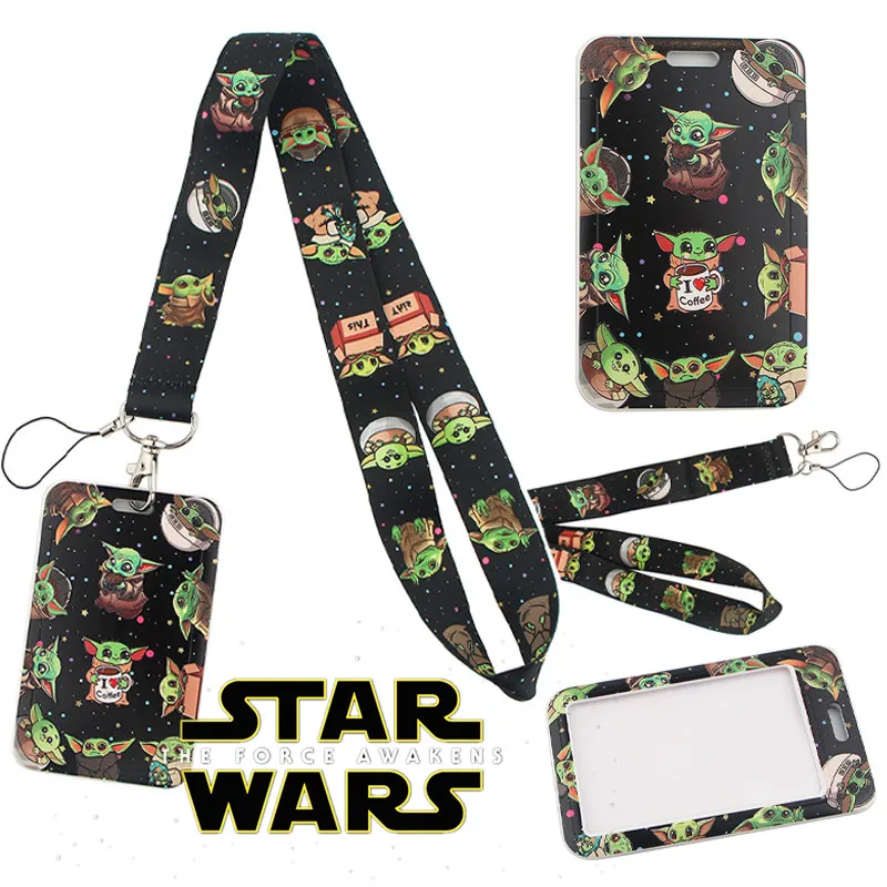 Disney Anime Cartoon Card Cover Kawaii Mobile Phone Cordino Studente Pasto Card Access Card Holder Regali Giocattolo