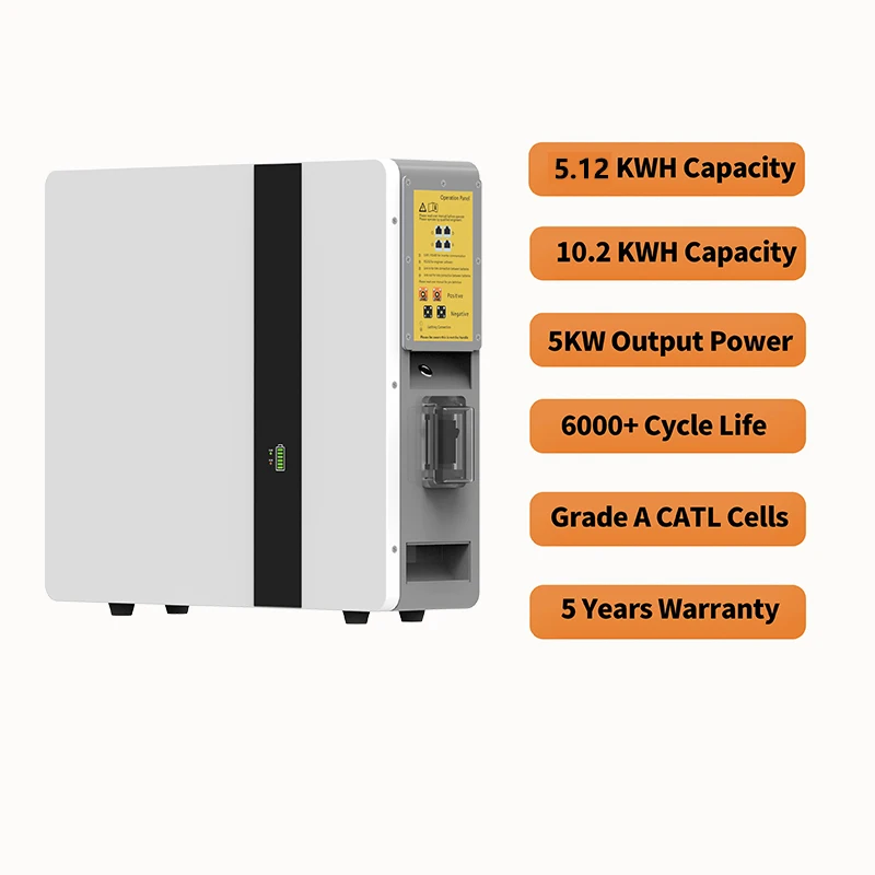 Batteria 5Kwh 10Kwh Lifepo4 51.2V 48V 100Ah 200Ah Power Wall Batteria Al Litio A Bassa Tensione Per Goodwe Deye Sofar Solar Sungrow