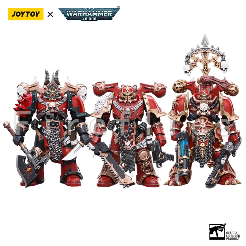 1/18 Joytoy Action Figure (3 Pz/Set) Chaos Space Marines Cremisi Anime Model Toy Spedizione Gratuita