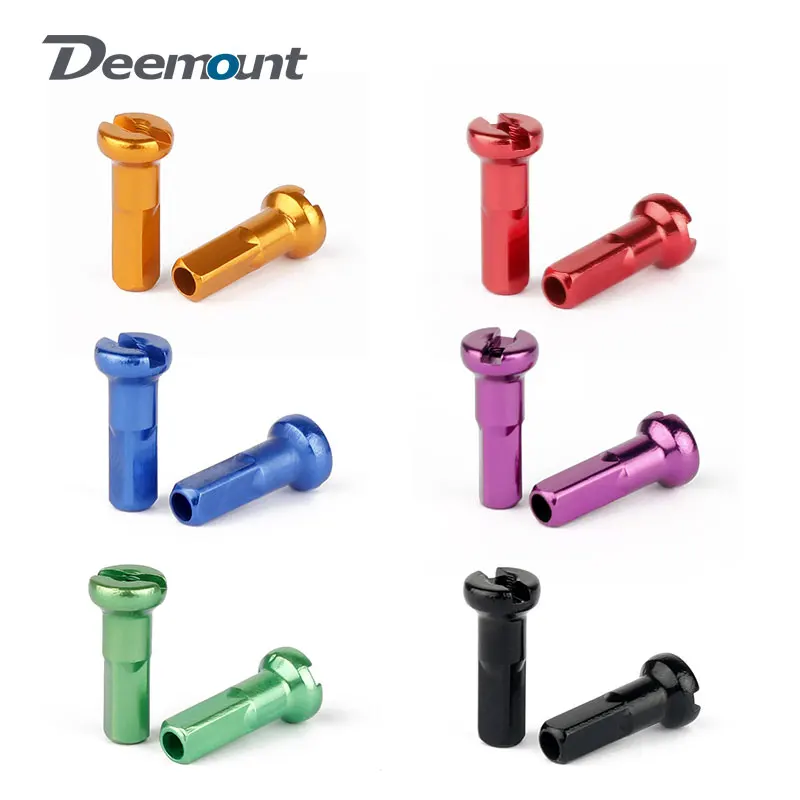 20Pcs Aluminum Alloy Spoke Nipples Cnc-Machined Anodized 14G 14Mm Mtb Road Bicycle Wheel Caps E-Bike Rim Nuts Copper Parts