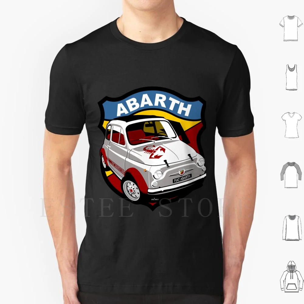 Fiat 500 Abarth 695 Ss T Shirt Uomo Cotone 6Xl Fiat Abarth 695 Ss 500 500D 500L 500R 500F Belina Giardiniera Lusso Rinnovato