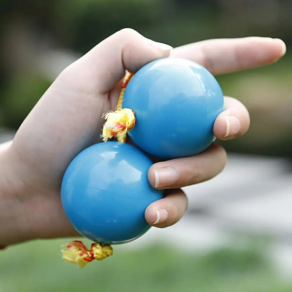 Rhythm Drum Balls Double Rhythm Shaker Balls Strumento Musicale Fingertip Drum Balls Kid Adulti Kashaka Instrument Ball Shaker