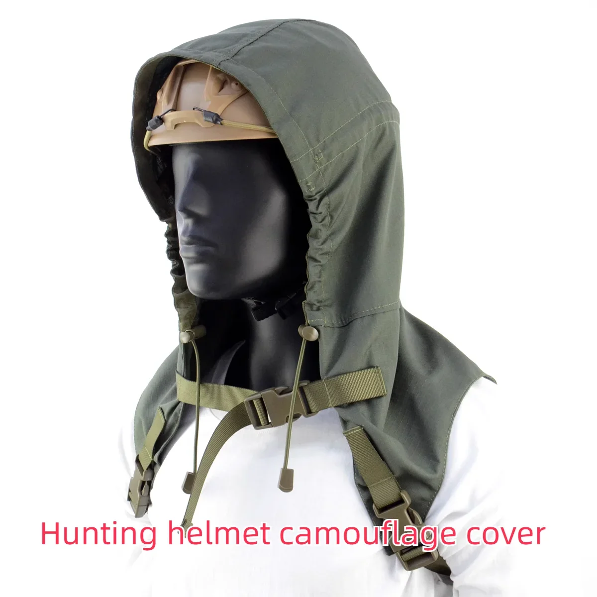 Tuta Ghillie Tattica Leggera Comoda Tuta Ghillie D'Assalto Tuta Mimetica Per Tutti I Terreni Copertura Mimetica Per Casco