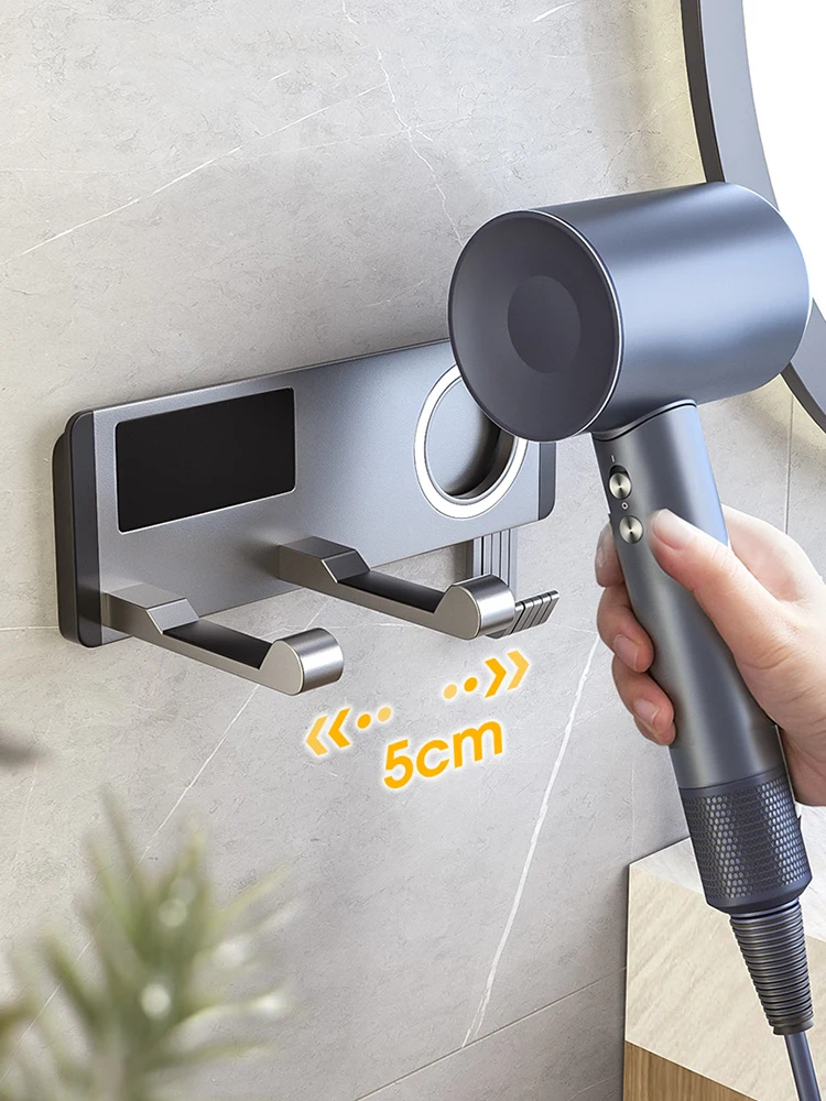 Supporto Per Asciugacapelli Adatto Per Mensola Da Bagno Dyson/Laifen Senza Supporto Per Foratura Portaoggetti Organizzatore Da Bagno Fr2003