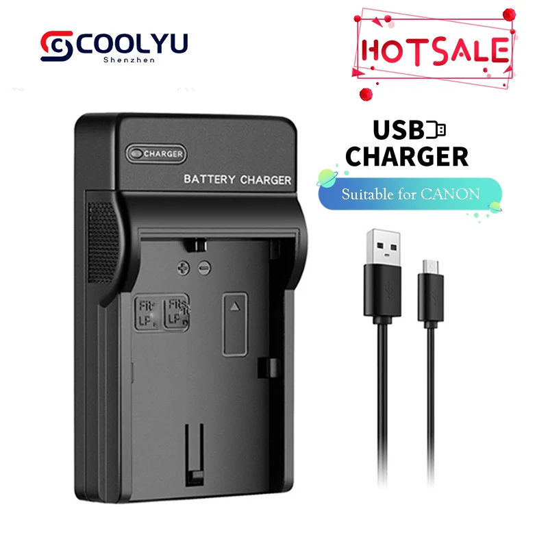 Caricabatteria Usb Per Lp-E6 Lpe6 Canon 5D Mark Ii Iii Iv 7D 80D 70D 60D 5Ds R 60Da Xc10 Xc15 Accessori Per Fotocamere Dslr Digitali