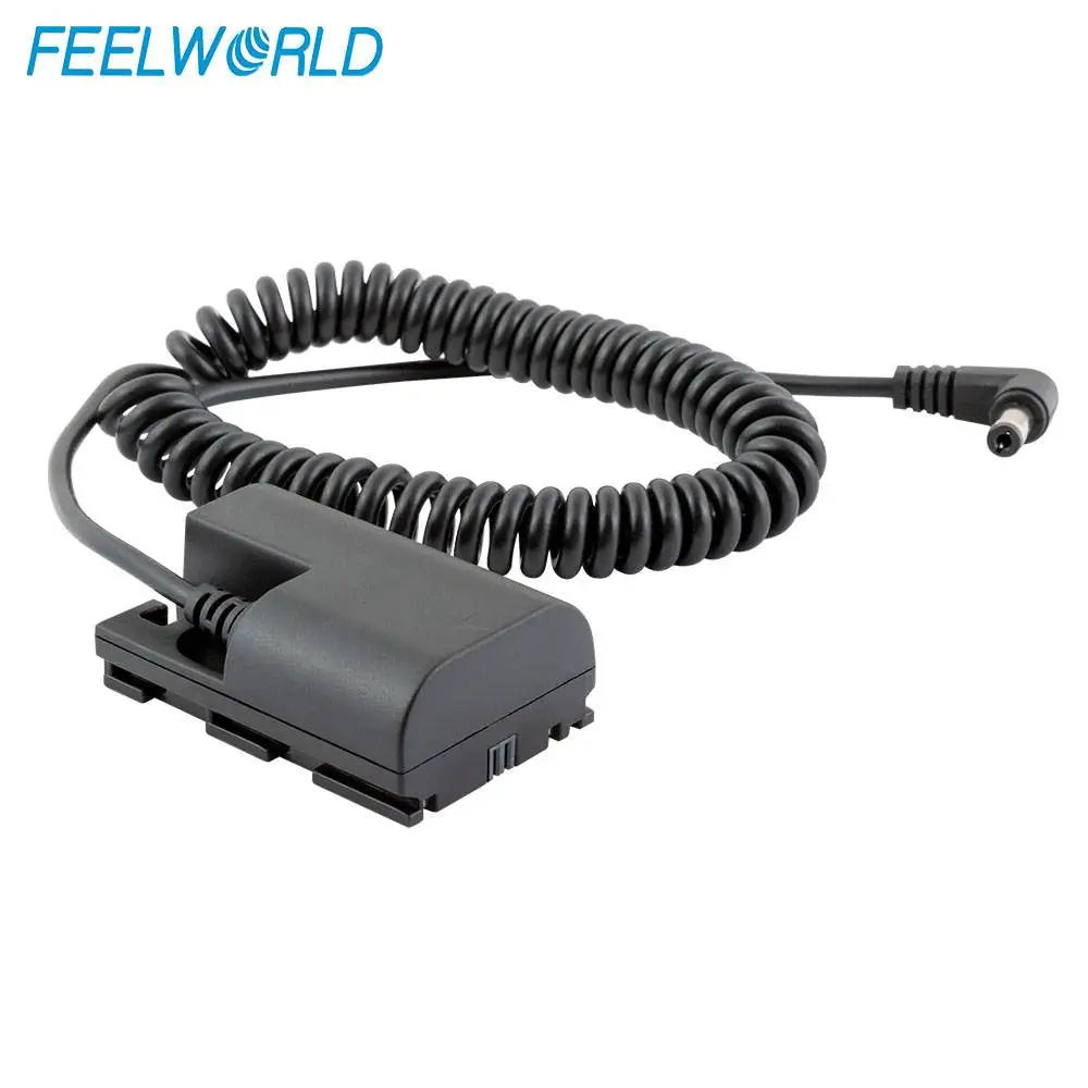 Feelworld Dr E6 Batteria Fittizia Per F5 Fw568 S55 Ma5 Cavo Di Uscita Cc Per Monitor Da Campo Compatibile Con Canon Eos 5D Mark Iv 6D 7D