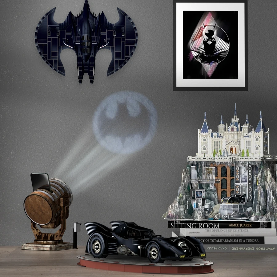 Mcfarlane Toys Batman Anime Figure The Ultimate Movie Searchlight 3D Assembly Model Block Puzzle Toy