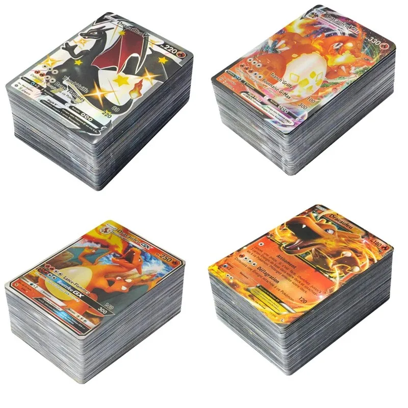 100 Pz New Pokemon Vstar Card Pikachu Vmax Gx Chariza Ex Cards Booster Box Carte Brillanti Che Giocano Collezione Giocattoli Regali Per Bambini