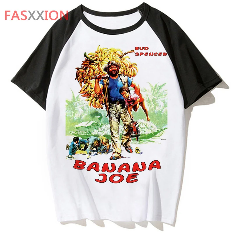 Bud Spencer Tshirt Uomo Designer Graphic Streetwear T-Shirt Maschio Manga Comic Funny Clothes