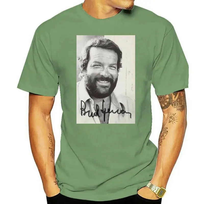 New Bud Spencer Signature T-Shirt Da Donna Da Uomo Usa Taglia S M L Xl 2Xl 3Xl Fq1 Maglietta Classica Unica