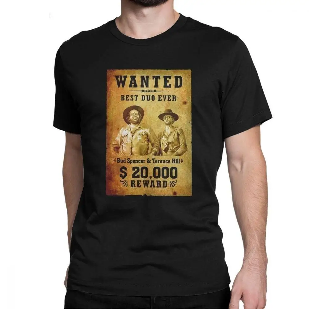 Terence Hill And Bud Spencer T Shirt Cool Men Tees T-Shirt Top Tees Top Funny Men Tees Girocollo T-Shirt Top Tees