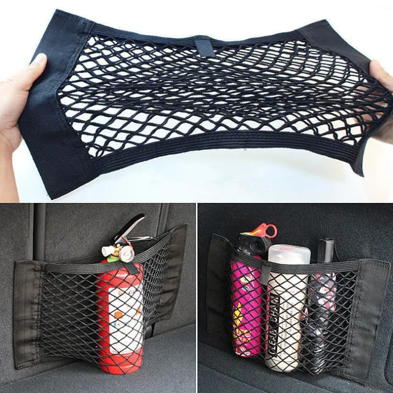 Per Volkswagen Vw Golf 4 5 6 7 Gti R Tiguan Jetta Mk4 Mk5 Mk6 Car Back Rear Mesh Trunk Seat Elastic String Net Magic Sticker
