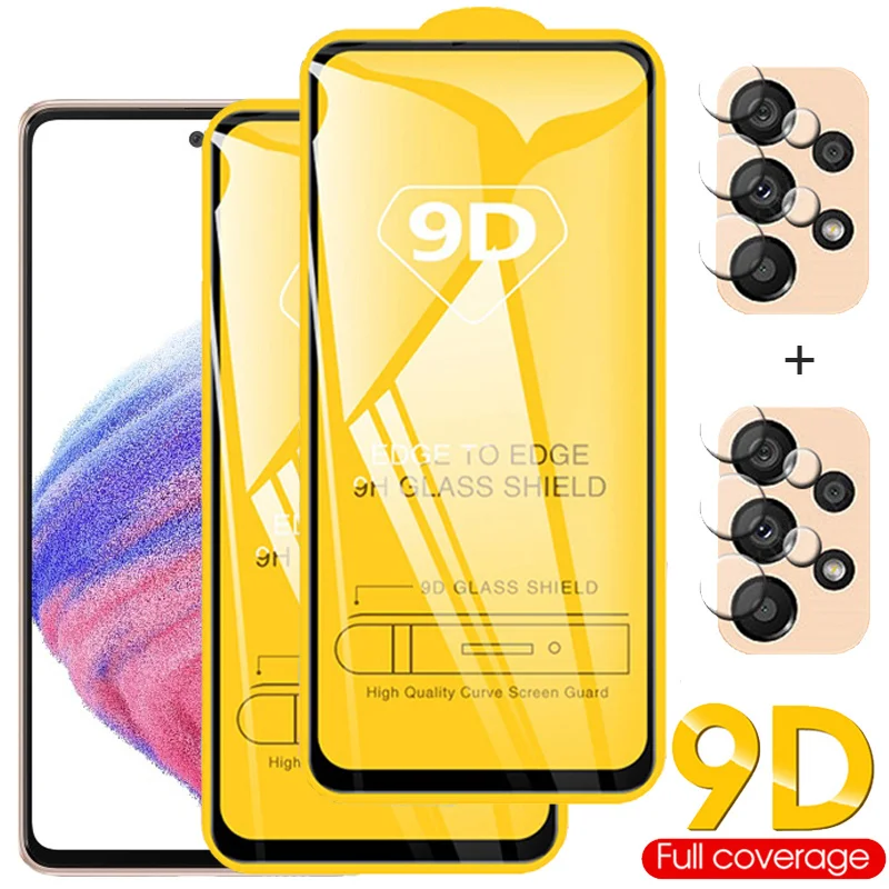 Samsung A53 5G, Film Samsung A 50 Vetro Temperato Per Samsung Galaxy А 50 A51 A52 5G Pellicola Salvaschermo Galaxy A51 360 Copertura Completa Su Samsu
