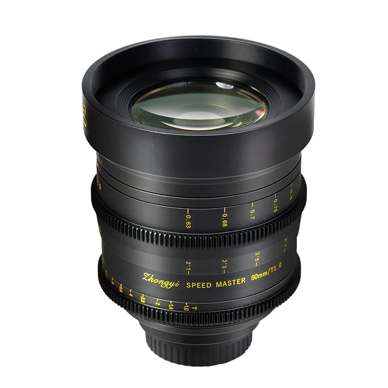 Zhongyi 50Mm T1.0 Pl/Ef Cine Lens Messa A Fuoco Manuale Per Arri Red Sony Cinealta Aja Cion Movie Camera Per Youtube Consigliato
