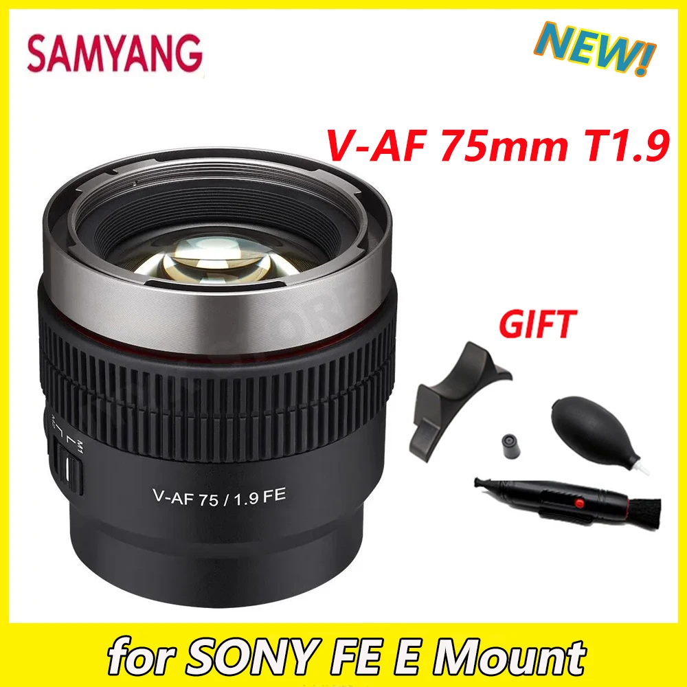 Samyang Af24Mm 35 45Mm 75Mm T1.9 Cine Lens Auto Focus Video Micro Lens Per Sony Fe E Mount A9 A9Ii A7Rav A7Iii