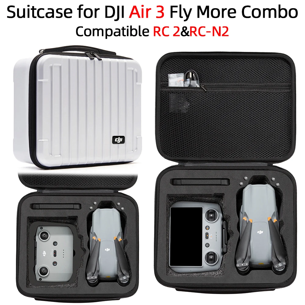 Custodia Per Drone Per Dji Air 3 Fly More Combo Compatibile Rc 2 E Rc-N2 Accessori Per Droni Portatili Valigia Rigida