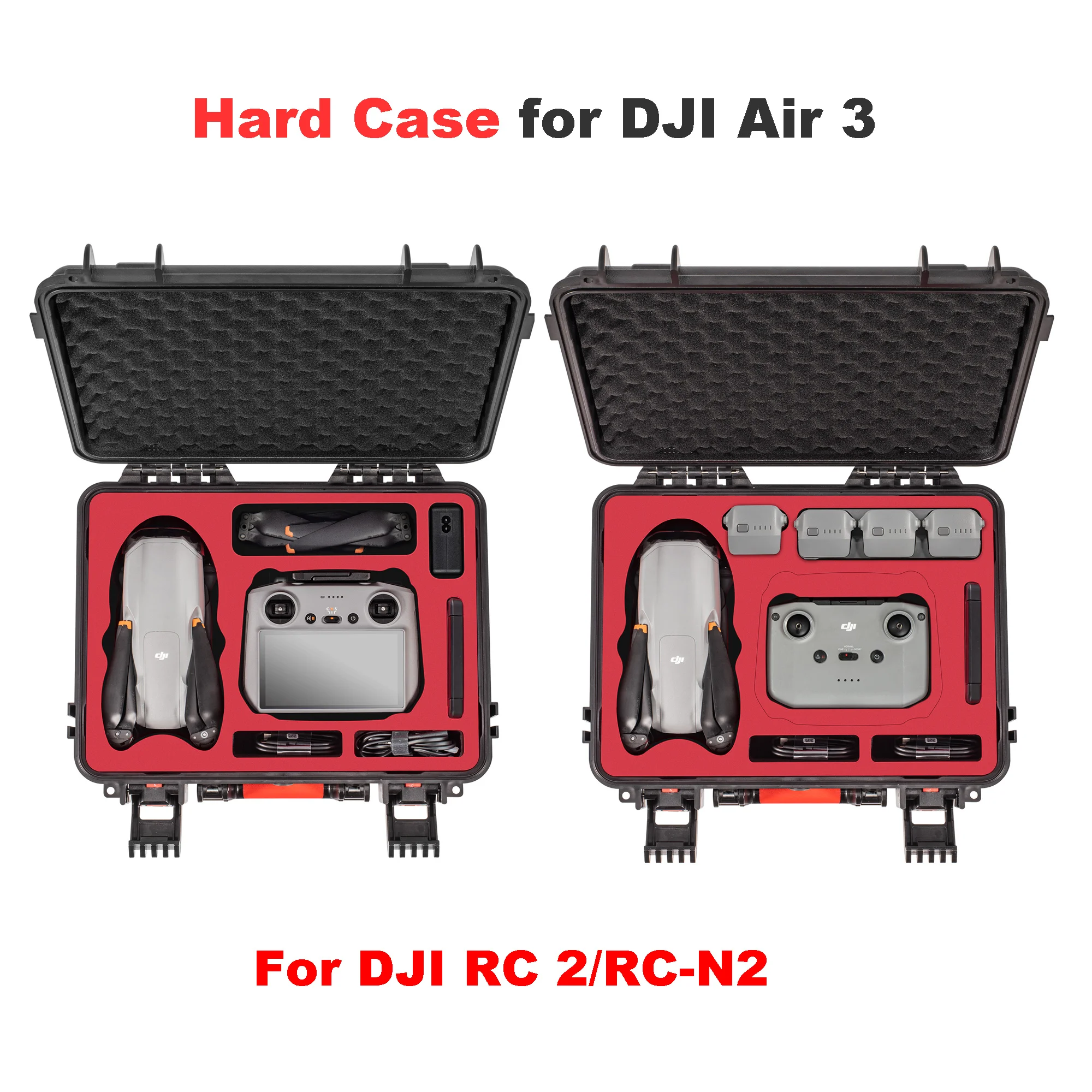 Custodia Rigida Con Cintura Per Dji Rc 2/Rc-N2 Parti Del Controller Custodia Impermeabile Per Dji Air 3 Fly More Combo Drone Acccessoires