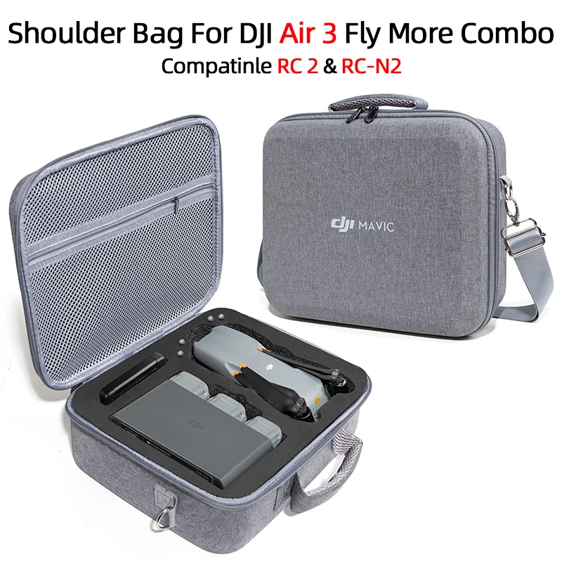 Custodia Per Drone Borsa A Tracolla Per Dji Air 3 Fly More Combo Protezione Rigida Compatibile Rc 2 E Rc N2