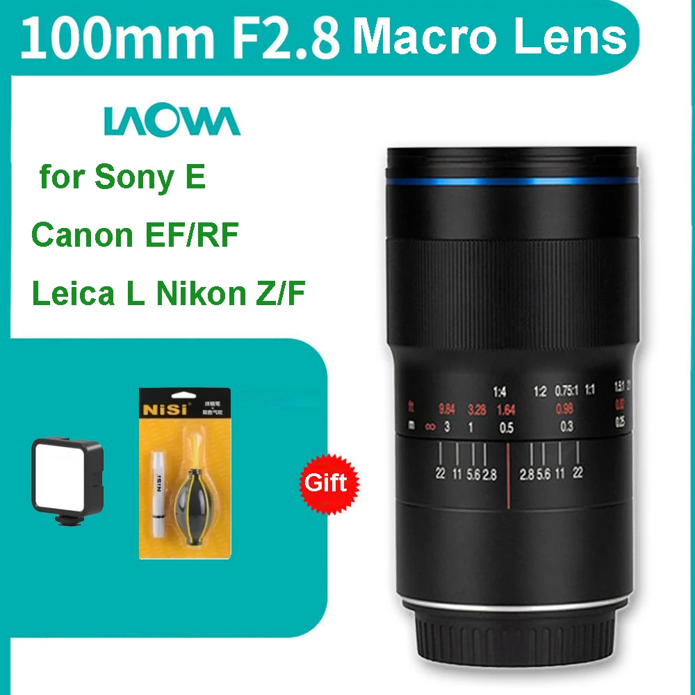 Laowa 100Mm F2.8 Obiettivo Ultra Macro Apo Full-Frame Ca-Dreamer Macro 2X Per Fotocamere Sony E Canon Ef/Rf Leica L Nikon Z