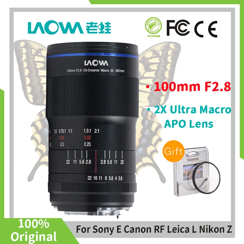 Venus Optics Laowa 100Mm F2.8 Full-Frame Ca-Dreamer Macro 2X Obiettivo Ultra Macro Apo Per Fotocamere Sony E Canon Ef/Rf Leica L Nikon Z