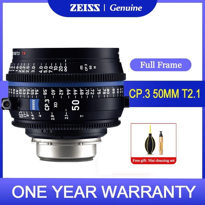 Zeiss Cp.3 Obiettivo Cinematografico Compatto T2.1 Da 50Mm Per Fotocamere Canon Ef/Mft/Pl/Nikon F/Sony E Mount