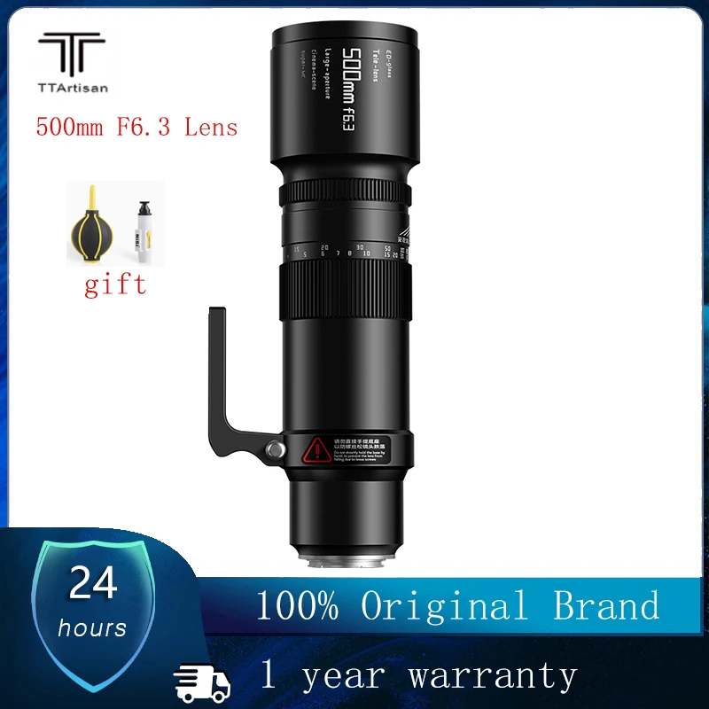 Ttartisan 500Mm F6.3 Teleobiettivo Obiettivo Full Frame Obiettivo Fotocamera Full Frame Obiettivo Per Sony E-Mount Nikon Z-Mount Canon Rf-Mount L-Moun