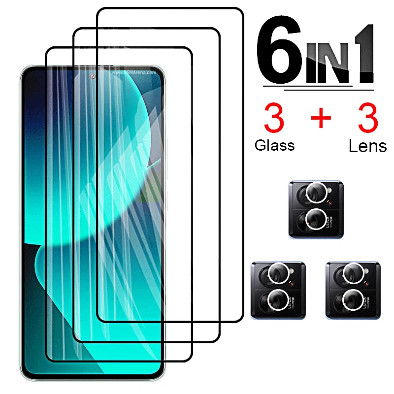 Vetro Temperato 6 In1 Per Xiaomi 13 T Pro Screen Protector Xiao Mi 13 T Pro Hd Pellicola Protettiva Per Lenti Del Telefono Xiomi 13 T Pro 13Tpro