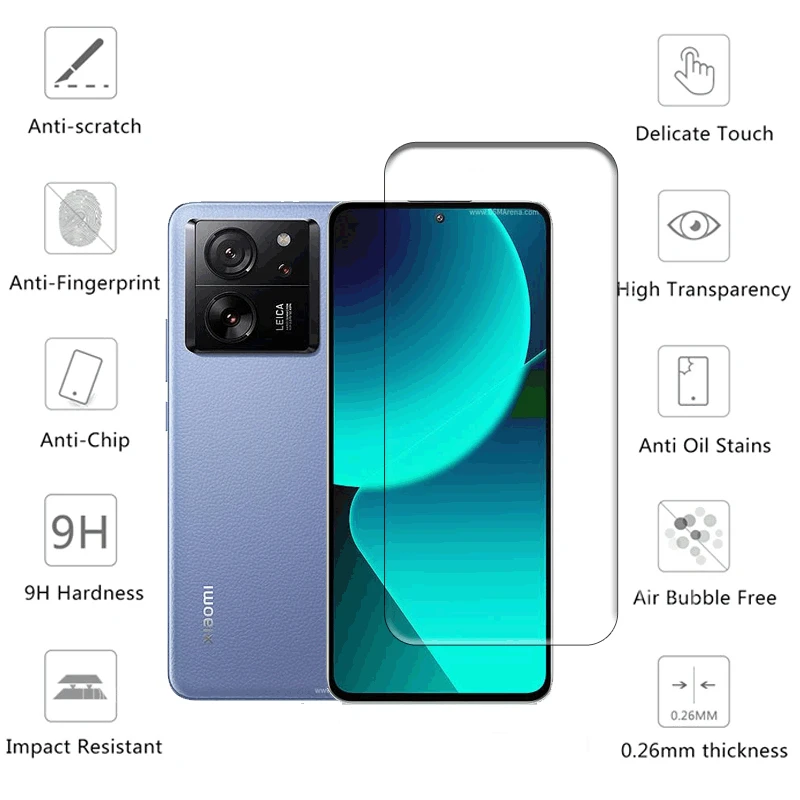 Per Xiaomi 13T Pro Vetro Temperato Xiaomi 13T Pro 5G Protezione Dello Schermo Per Xiaomi 13T Pro 5G Pellicola Protettiva Per Telefono Obiettivo Della 