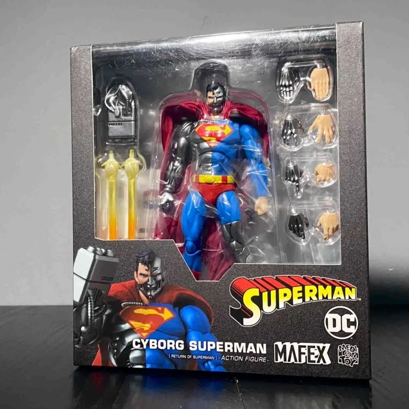 Originale Mafex 164 Cyborg Superman Ritorno Di Superman In Magazzino Collezione Anime Figure Model Toys Cool Collec Regali Di Natale