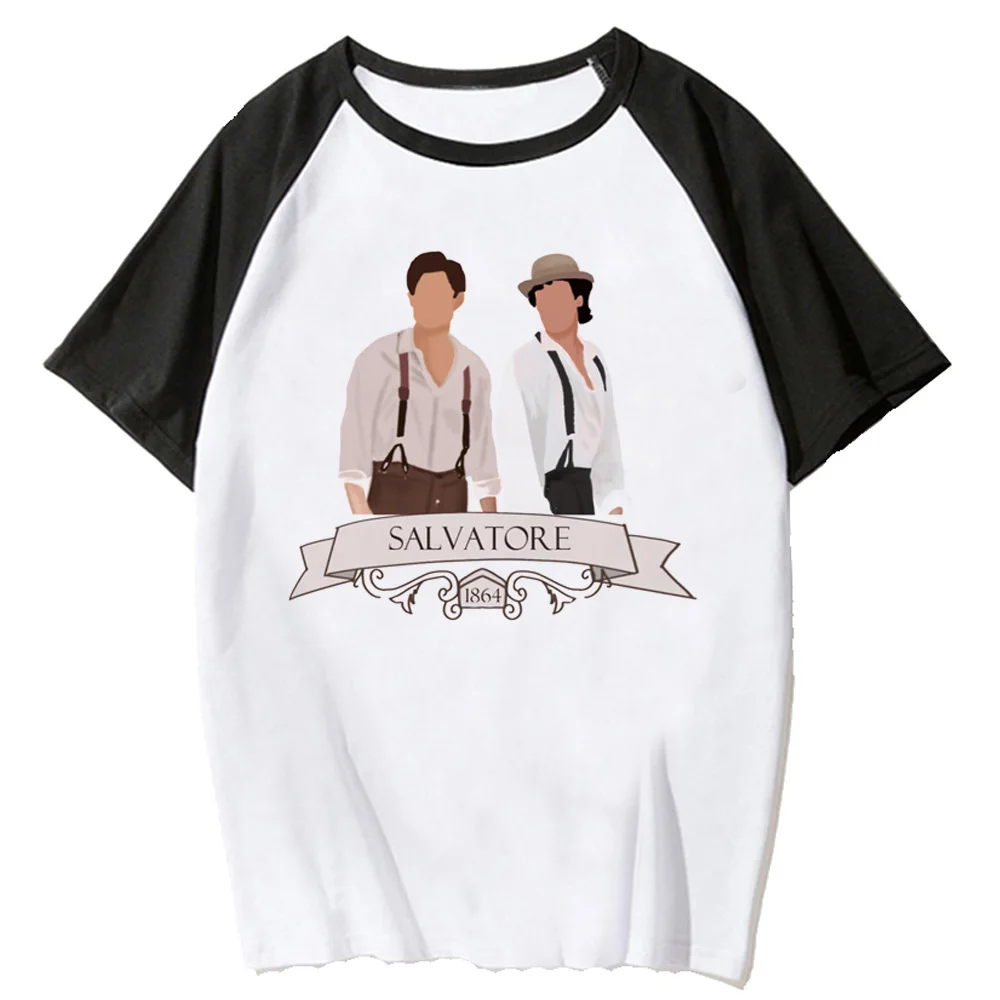 The Vampire Diaries Tee Women Designer Comic Funny Top Girl Y2K Designer Comic Clothing